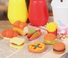 (IWAKO)(ER-951069) -made in JAPAN-Burger Set Erasers(Display Box can be changed)