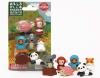 (IWAKO)(ER-BRI 022)-made in JAPAN-Blister Pack Erasers Animals in Forest Erasers(Colors/Designes/Assortments may changed without Notice)