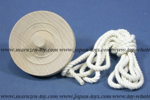 60mm Plain Wood Top K-8 with string (wooden core)