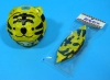 Tiger Paper Balloon  (size 1) with plastic bag