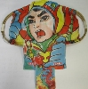 Vintage kite from decads ago - resemble "Japanese Nostalgic Hero Gacchaman"