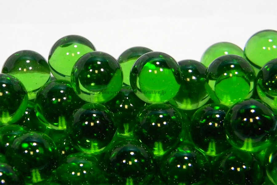 15mm(250pcs) Glass Marbles - Green