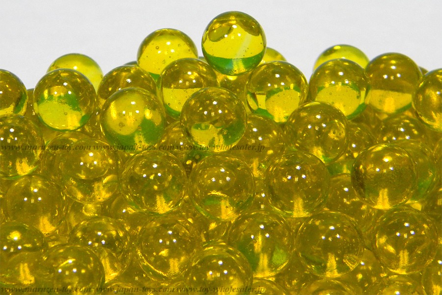 12.5mm(600pcs) Clear Colored Marbles - Yellow
