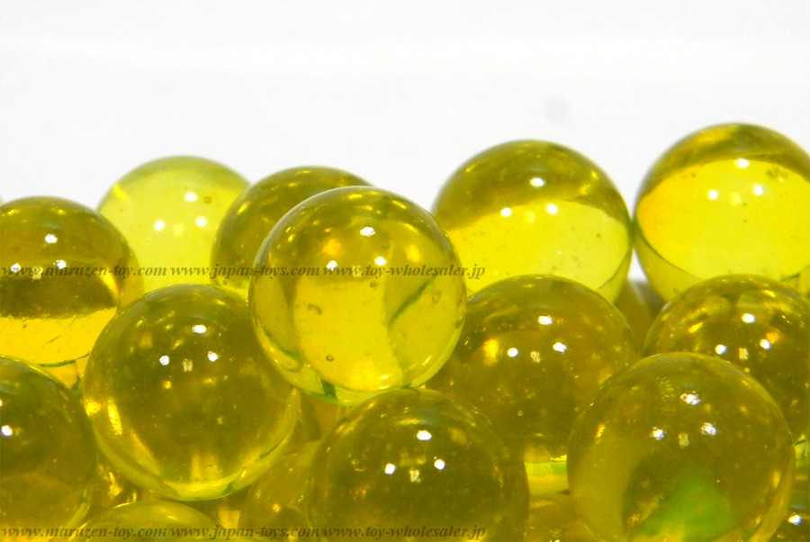 17mm(260pcs) Clear Colored Marbles - Yellow