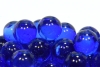 17mm(260pcs) Clear Colored Marbles - Cobalt