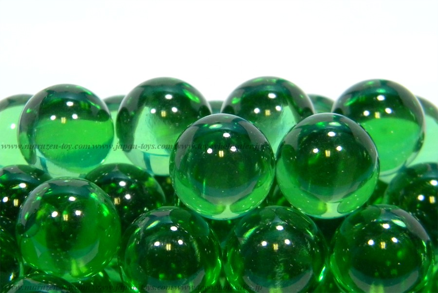 17mm(260pcs) Clear Colored Marbles - Green