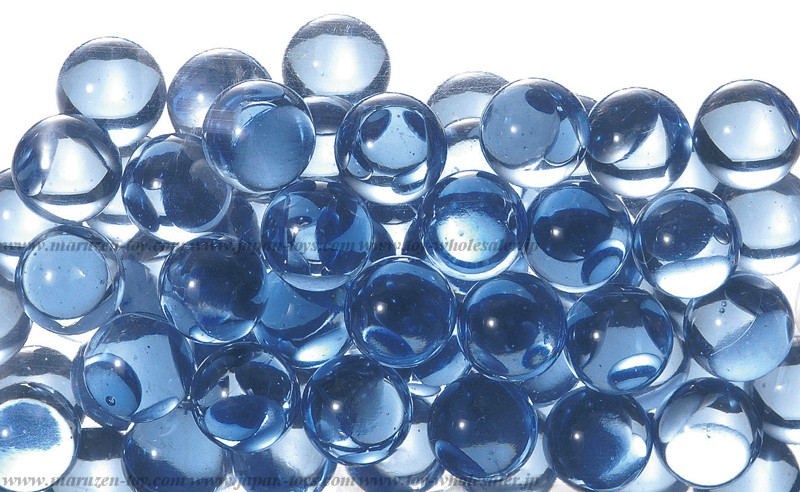 12.5mm(600pcs) Clear Colored Marbles - Clear Light Blue