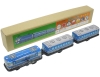 (Sankou-Seisakusyo Made in Japan Tin Toys)No.1239 Three-Car Express Blue Train with sleeping berths