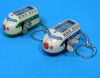 (Sankou-Seisakusyo Made in Japan Tin Toys)No.203K Wind-Up Mini Shinkansen Keyholder in Blue and Green (No Box)