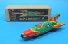 (Sankou-Seisakusyo Made in Japan Tin Toys)No.209 M.P.1 Tin Friction Jet Rocket (Green Type）