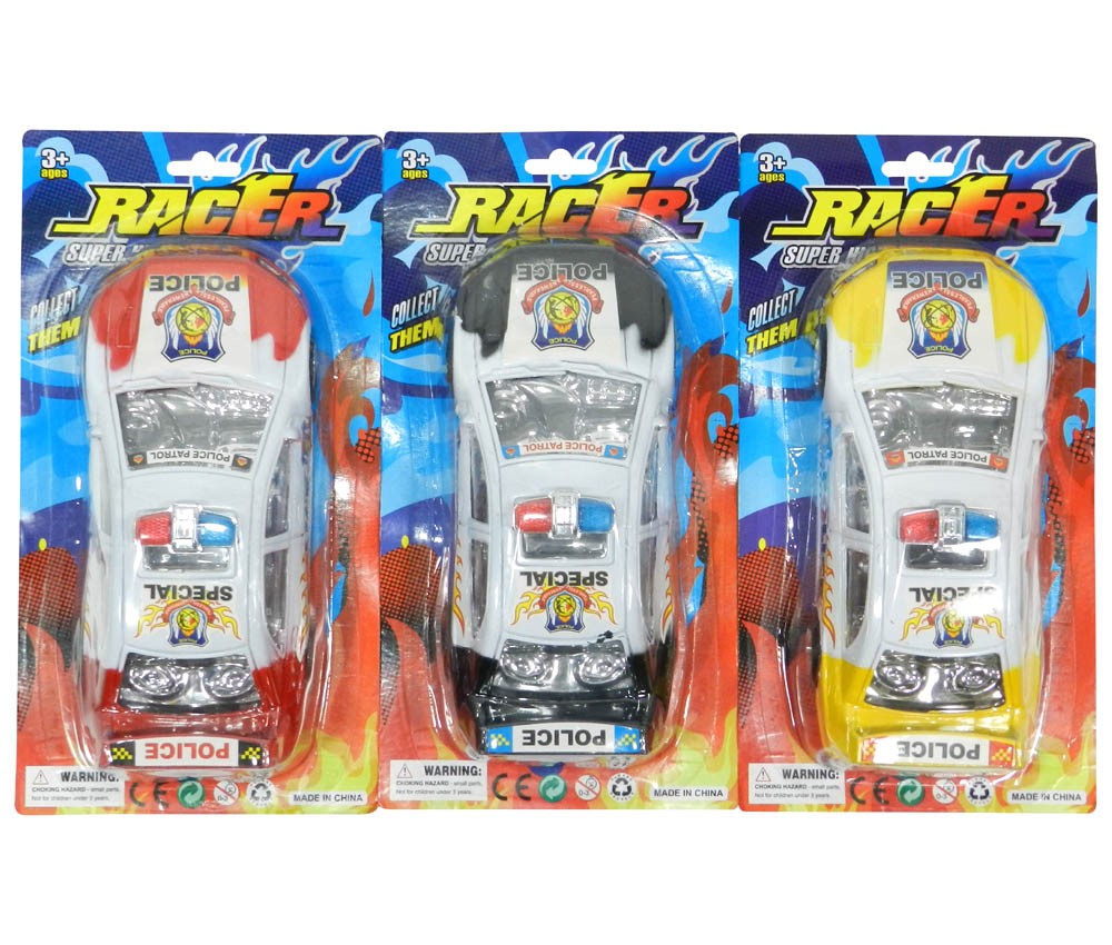 Friction BIG Police Car(3 Colors Assorted)