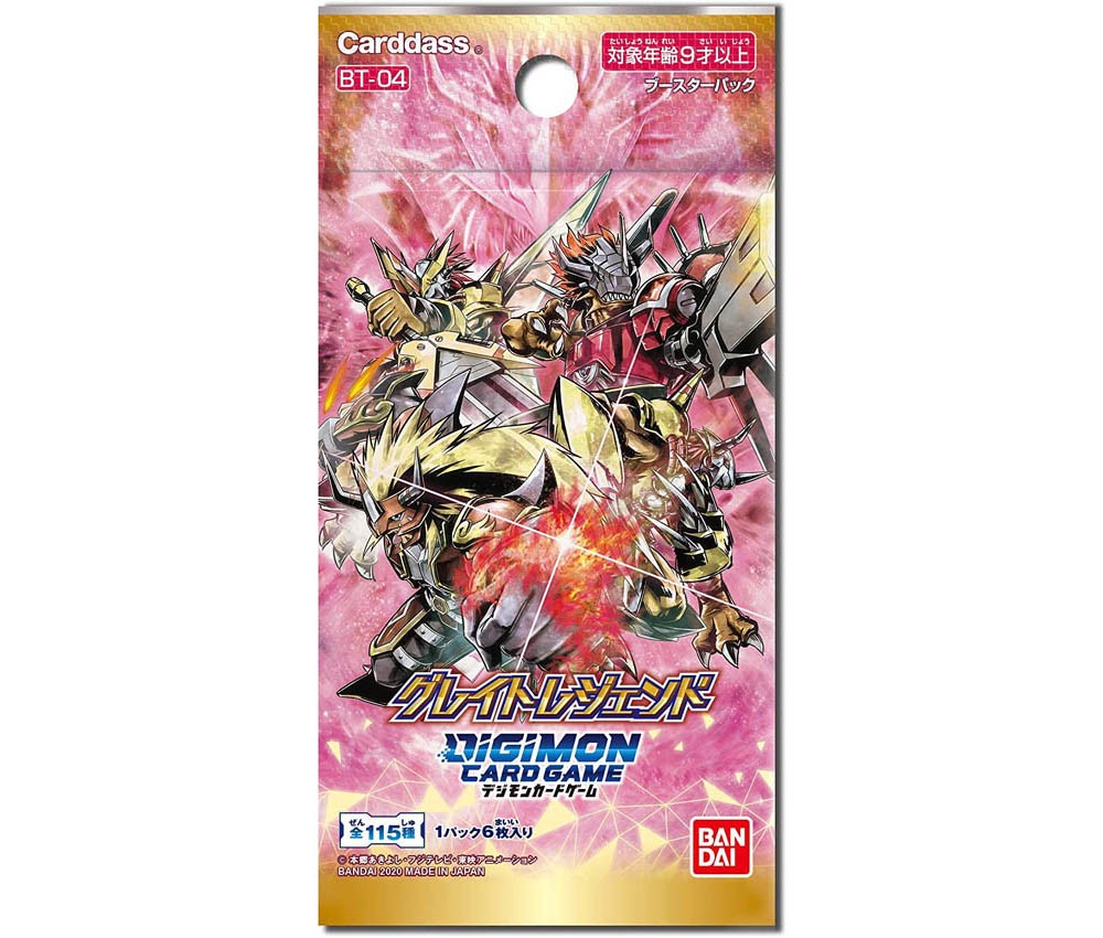 [BANDAI]Digimon Card Game: Digimon: BT04 Booster Great 