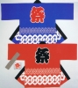 Watsunagi Design Festival Hanten/Happi Coat（Red-Kids）Age for 7-10 ～130cm (Made in Japan)