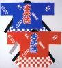 Ichimatsu Design OhUridashi Festival Hanten/Happi Coat（Blue-Adult） free size (Made in Japan)