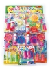 50yen value x 80pcs+4 Colorful Soap Bubble on Cardbord Happy Raffle Game  (Sample Picture)