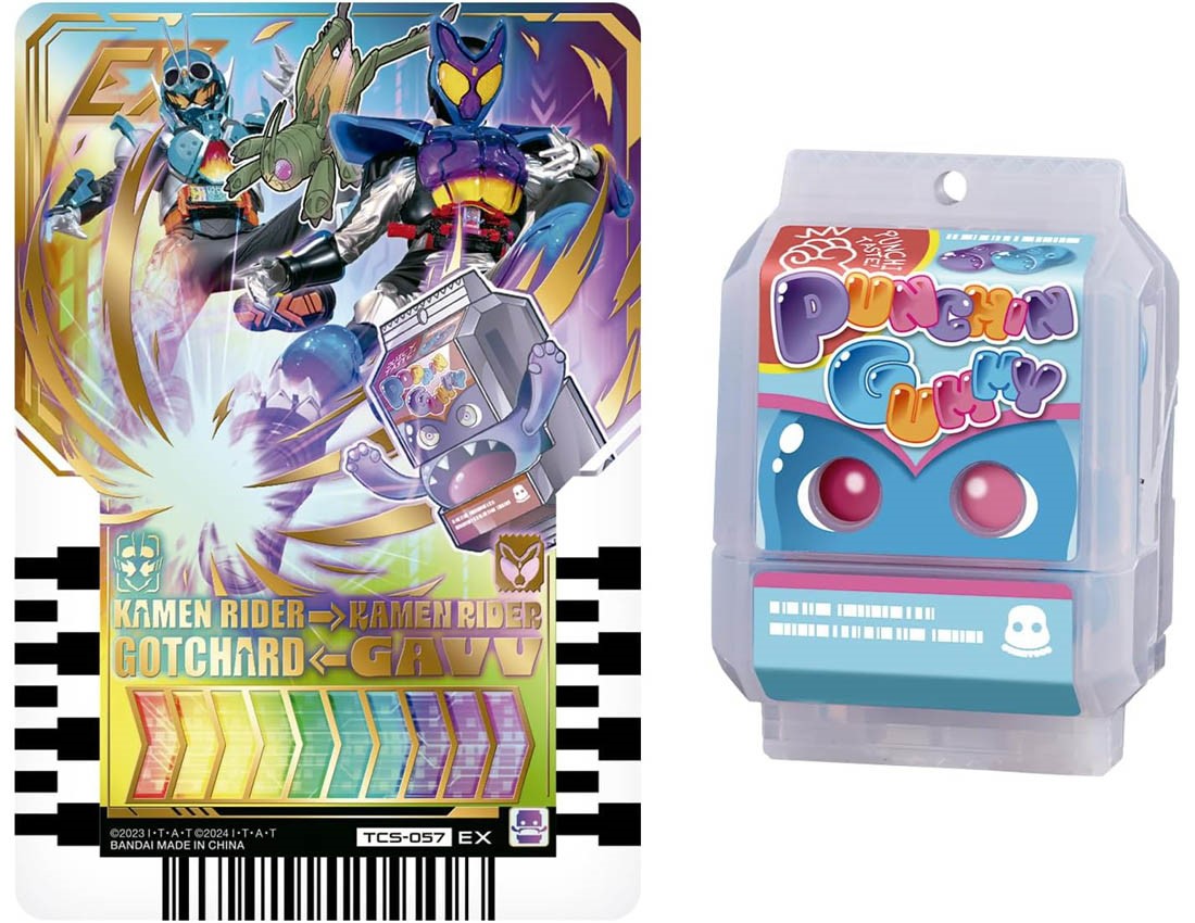 {BANDAI} DX Panchingmmie Gochizou & Ride Chemi Trading Card Double Rider Kick ver.