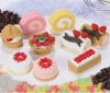 (IWAKO)(ER-KEI002)-made in JAPAN-No.2 CakeErasers(Display Box can be changed)