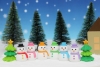 (IWAKO)(ER-YUK002)-made in JAPAN-Snowman Erasers(Display Box can be changed)