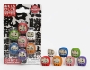 (IWAKO)(ER-BRI 030)-made in JAPAN-Blister Pack Erasers Daruma Erasers(Colors/Designes/Assortments may changed without Notice)