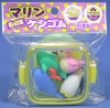 (IWAKO)(ER-981202)-made in JAPAN-Erasers in display box - Marine(Colors/Designes/Assortments may changed without Notice)