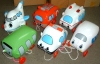 "Walk a Dog" on a leash Inflatable Plastic Toy (Assorted 6 Models)