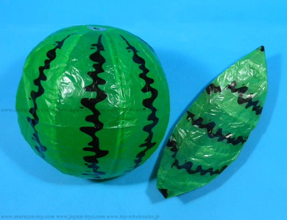 Watermelon Paper Balloon (size 6) - Simply Blow into the hole ! (Price is for single ballon)