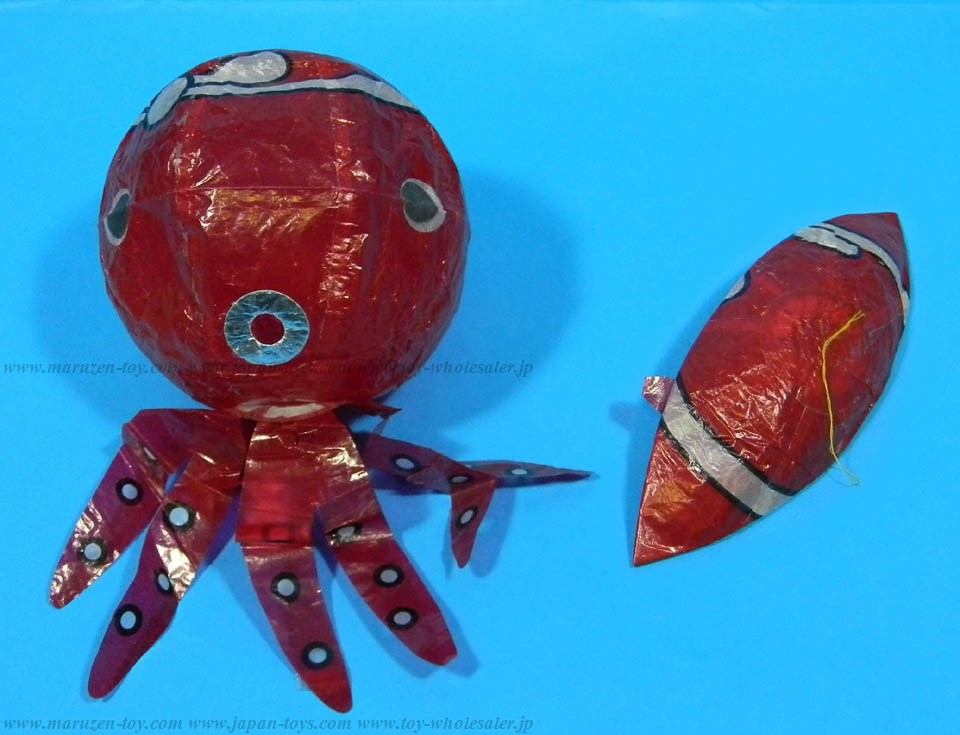 Paper Balloon - Octopus(with line) (size 1) (A bundle of 50 pieces)(Price is for single ballon)