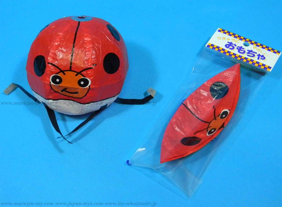 Ladybird Paper Balloons (size 1) with plastic bag