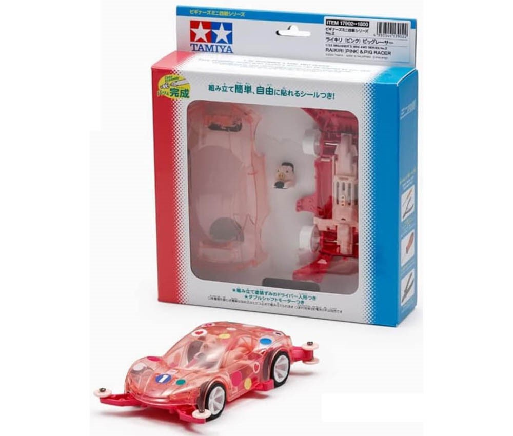 [TAMIYA] MINI 4WD Series 17902 Pig Racer (Peach/Raikiri) MA half complete