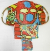 Vintage kite from decads ago, looking like Gettar-robo, <br>(Japanese nostalgic hero character)