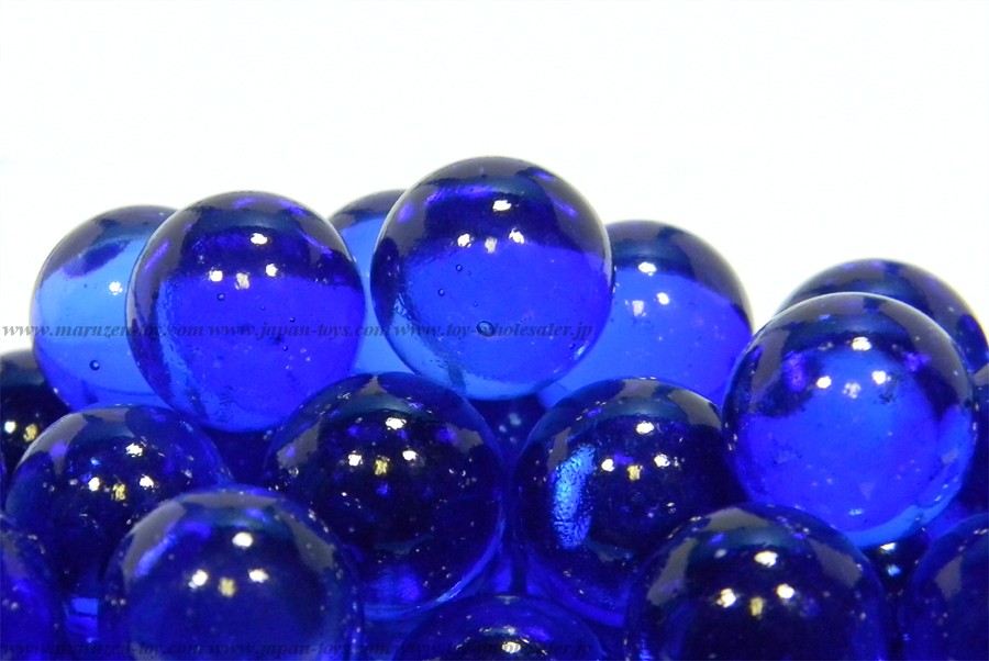 17mm(260pcs) Clear Colored Marbles - Cobalt