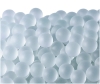12.5mm(600pcs) Frosted Glass Marbles - Clear Color