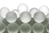 25mm(50pcs) Frosted Glass Marbles - Clear Color