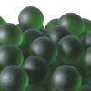 25mm(50pcs) Frosted Glass Marbles - Green