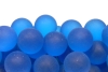 25mm(50pcs) Frosted Glass Marbles - Light Blue