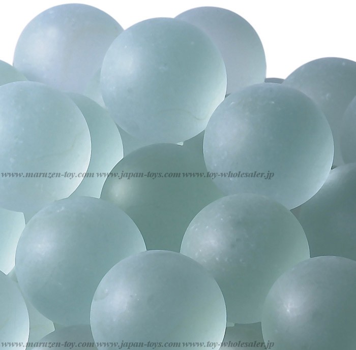30mm(50pcs) Frosted Glass Marbles - Clear Color