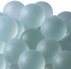 30mm(50pcs) Frosted Glass Marbles - Clear Color