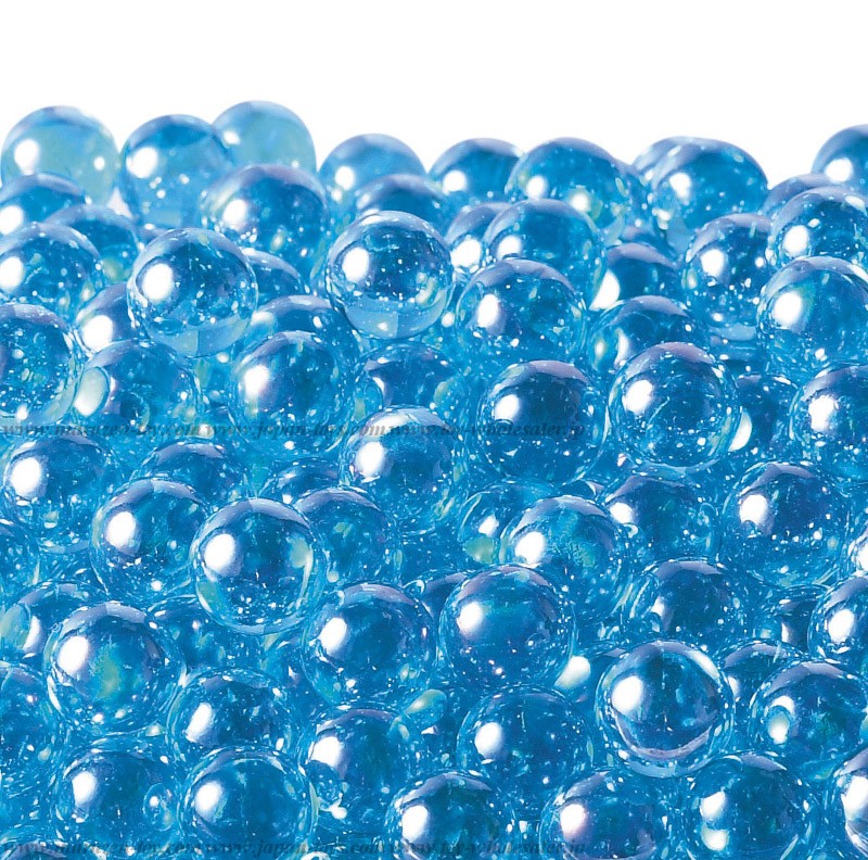 12.5mm(600pcs) Glitter Aurora Marbles - Blue