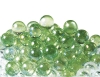 17mm(260pcs) Glitter Aurora Marbles - Light Green