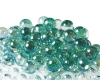 17mm(260pcs) Glitter Aurora Marbles - Emerald Green