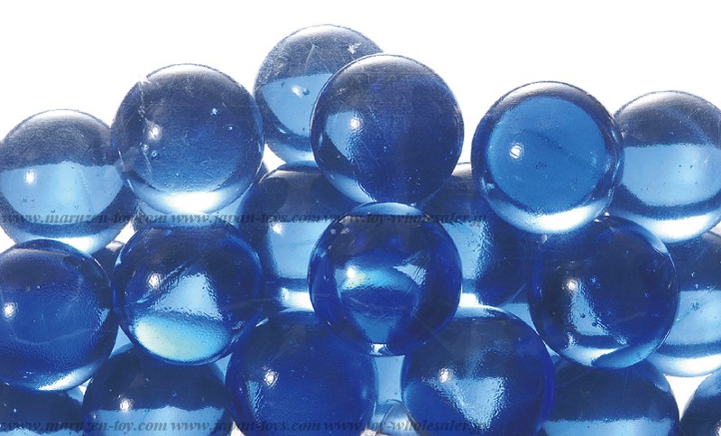 20mm(150pcs) Clear Colored Marbles - Clear Light Blue