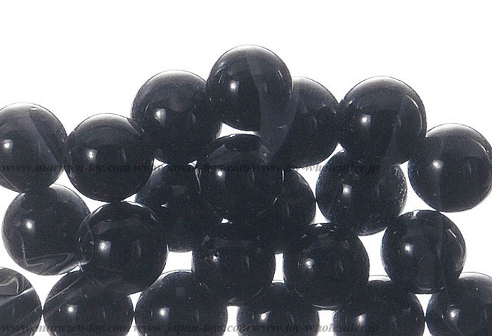 8mm(800pcs) Black Glass Marbles
