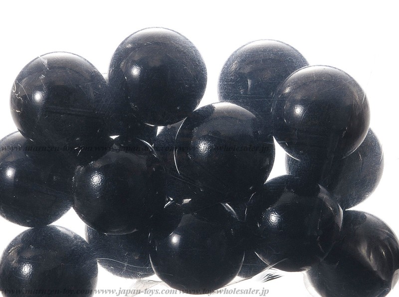 25mm(50pcs) Black Glass Marbles