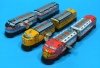 (Sankou-Seisakusyo Made in Japan Tin Toys)No.124 Wind-Up Two-Car Express (Assorted 3 Models) (Not coming in a box)