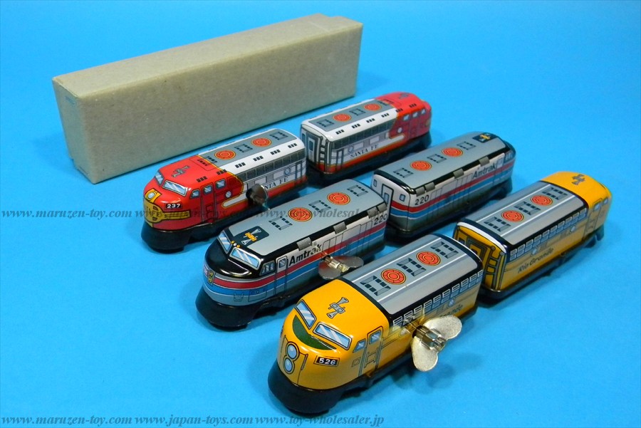 (Sankou-Seisakusyo Made in Japan Tin Toys)No.1241 Wind-Up Two-Car Express (Assorted 3 Models) (Each comes in a box)