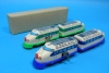 (Sankou-Seisakusyo Made in Japan Tin Toys)No.1231 Wind-Up Two-Car Shinkansen (Assorted 2 Colors) Set (Each comes in a box)