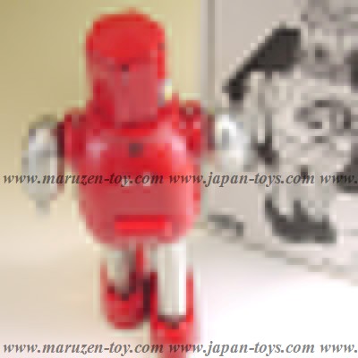 Maruzen (Metal House) Win Up Hex Head Tin Robot -Made in