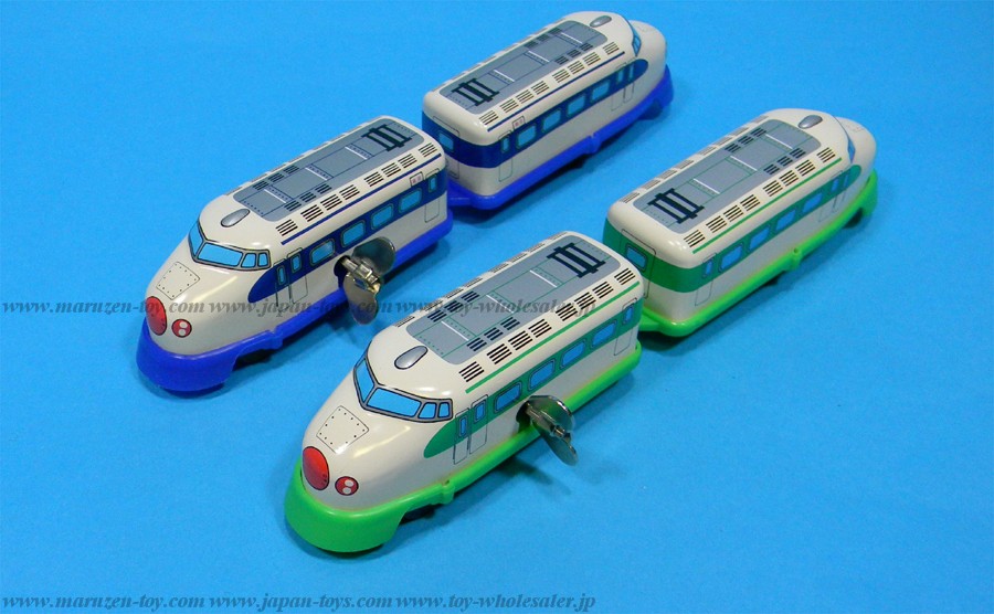 (Sankou-Seisakusyo Made in Japan Tin Toys)No.123 Bullet Train 2 Colors Set