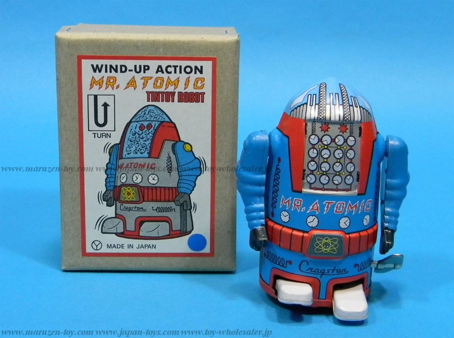 (Sankou-Seisakusyo Made in Japan Tin Toys)No.221 Mr. Atomic (blue)