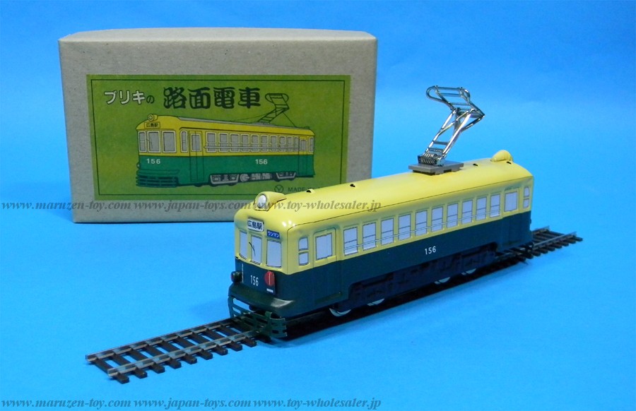 (Sankou-Seisakusyo Made in Japan Tin Toys)No.303 Large Tin Street car (white)